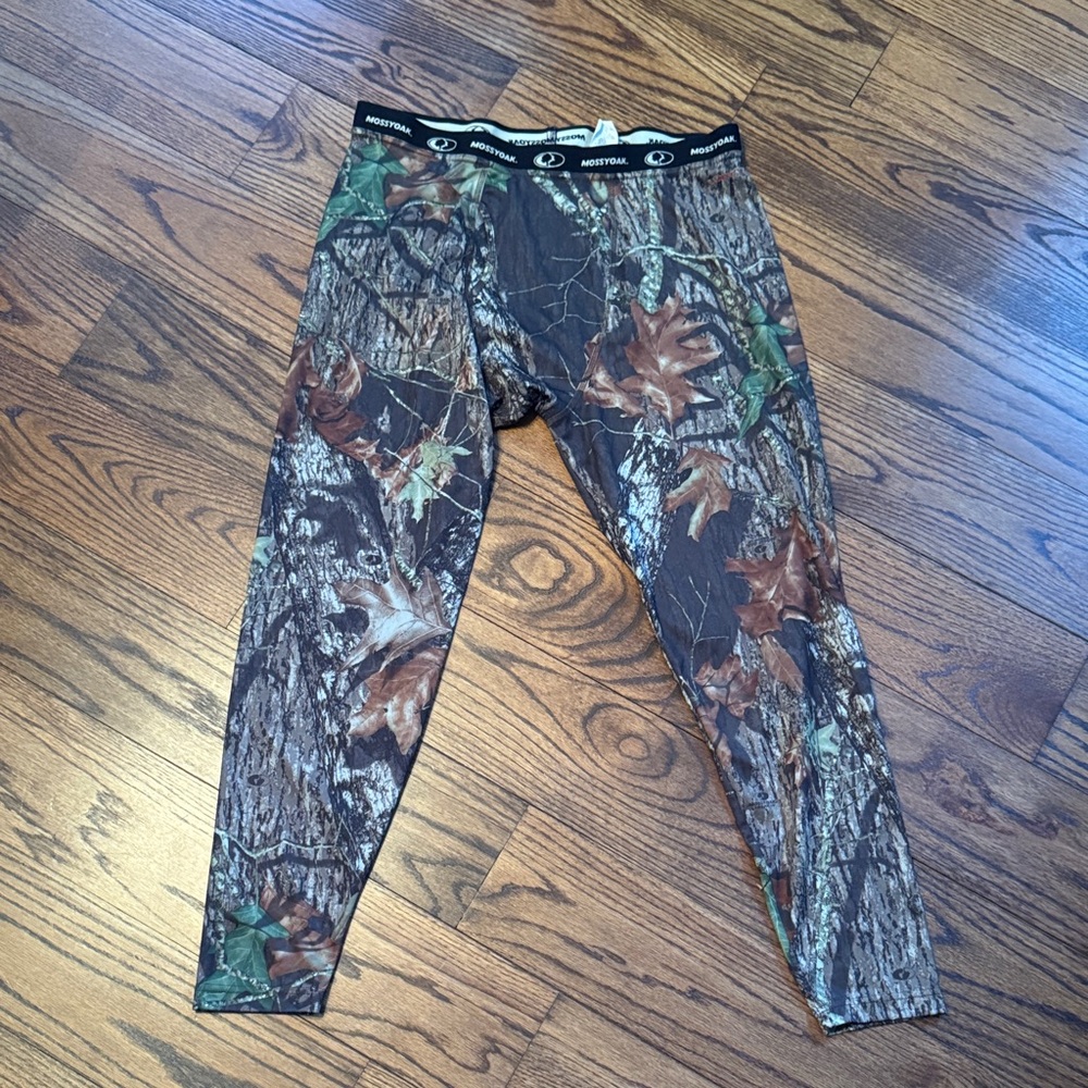 Mossy Oak Brown and Tan Base Layer Pants